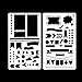 yueton 20PCS 4x7 Inch Bullet Journal Stencils Painting Stencils DIY Craft Stencils Plastic Planner Set for Journal,Notebook,Diary, Scrapbook