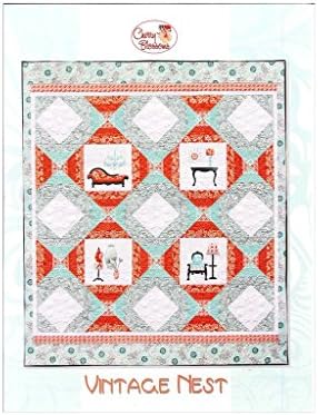 Cherry Blossoms Quilting Vintage Nest, white