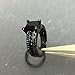 Black Gold Sapphire Princess Cut CZ Wedding Engagement Band Bridal Rings Jewelry Set