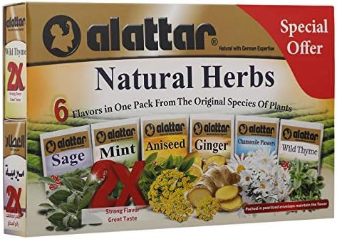 Alattar 6 Flavours Natural Herbs 24 Herbal Tea Bags 36 Gm Buy Online At Best Price In Uae Amazon Ae