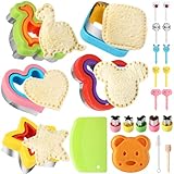 24Pcs Sandwich Cutter and Sealer Set Bread Sandwich