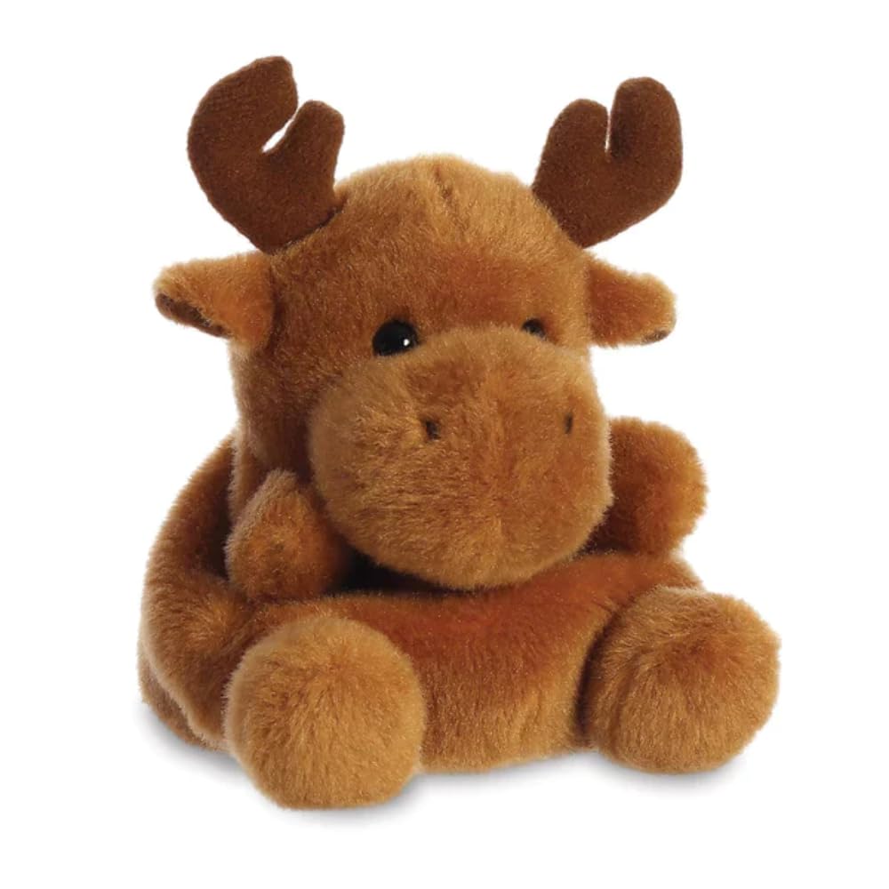 Aurora, 99132, Palm Pals Reindeer, 5In, Soft Toy, Brown