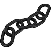 AHANDMAKER Wood Chain Link Decor, Black Decorative Wooden Knot Sculpture Wood Carved Modern Home Ornaments for Living Rooms Bedrooms Coffee Tables Book Shelves Farmhouse Decorations Gifts