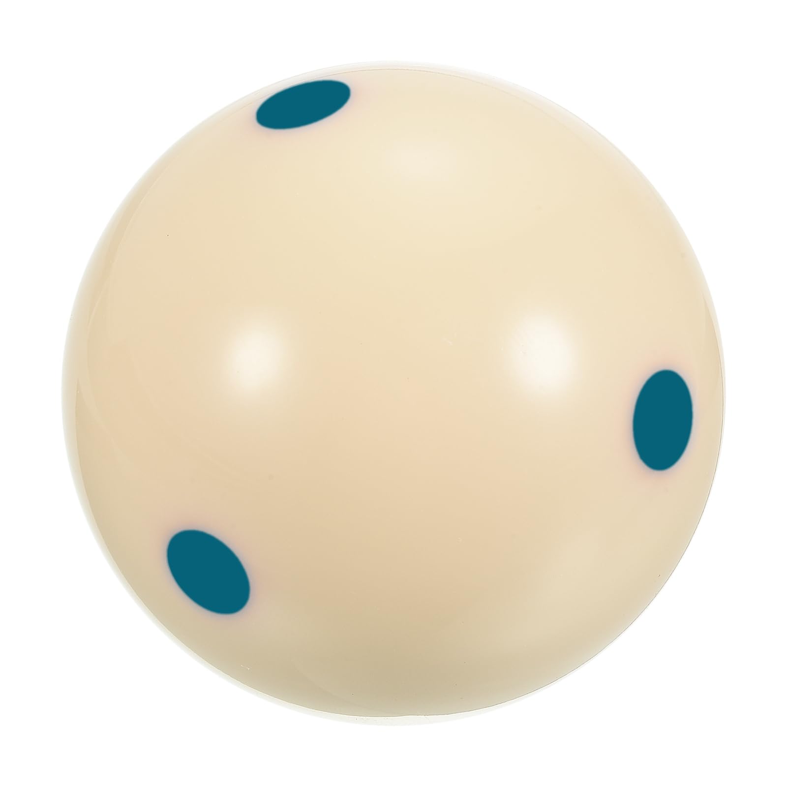 M METERXITY Pool-Billiard Cue Ball - Large Training Pool Ball, Blue 6 Dots, Apply to Billiard Room/Game Room (2-1/4 Inch 57.2mm, Beige)