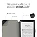 MoKo Case for Kindle E-reader (8th Generation 2016) - The Thinnest and Lightest  Cover with Auto Wake/Sleep for Amazon Kindle (6 Display, 8th Gen 2016 Release), Notebook BLACK
