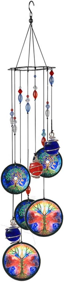 COTO Wind Chimes for Home Garden Decoration Tree of Life Wall Hanging Ornament Decor Wind Chime for Patio, Porch, Garden, or Backyard