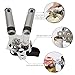 HUIRUI Can Opener Heavy Duty Stainless Steel Kitchen Manual Bottle Opener Smooth Edge with Non-slip Handle Sharp Blade Free Wine Corkscrew