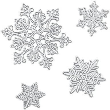 Christmas Cutting Dies for DIY Scrapbook Supplies, Metal Die Cuts for Card Making, DIY Scrapbooking and Embossing Paper Craft (Snowflake)