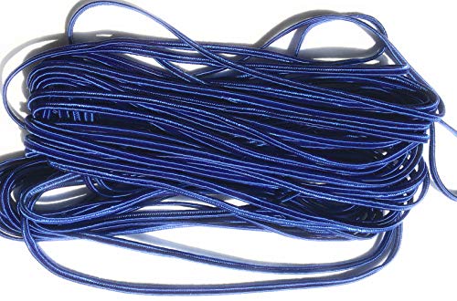 2mm Electric Blue Soutache Rayon Braided Cord Beading, Sewing,Quilting Trimming String 10 Yards