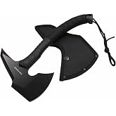 Tac-Force Tomahawk Axe,11.7 Inches, Cord Wrapped Nylon Fiber Handle with Sheath, TF-3AXEBK