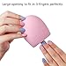 MelodySusie 2 Pack Makeup Brush Cleaner Silicone Makeup Brush Egg Glove Scrubber Board Cosmetic Clean Tools 3 Fingers Brush Cleaner - Blue+Pink(2 Pack)