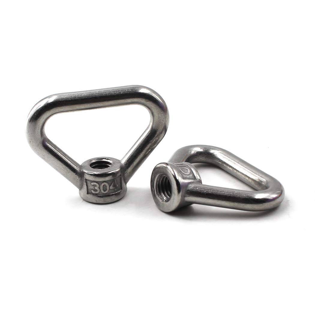Flomore M16 Lifting Eye Nut Ring Triangle Shape Thread Eye Nut Pack of 2