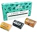 Puretural Luffa Soap Gift Box Set of 3 x 100 Grams Includes 1x Turmeric & Tamarind, 1x Lemongrass and 1x Charcoal Loofah Soap Bar with Honey to clean dark spots for Stretch marks Whitening