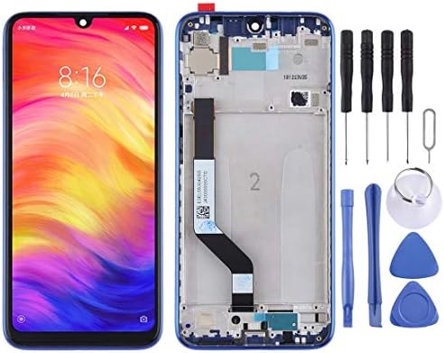 POEIJDNHSES Screen Replacement LCD Screen LCD Screen and Digitizer Full Assembly with Frame for Xiaomi Redmi Note 7 / Redmi Note 7 Pro(Black) Display Touch Screen (Color : Blue)