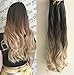 Dark Brown Wavy Clip in Hair Extensions 20