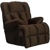 Catnapper Cloud 12 Power Lay Flat Chaise Recliner in Chocolate