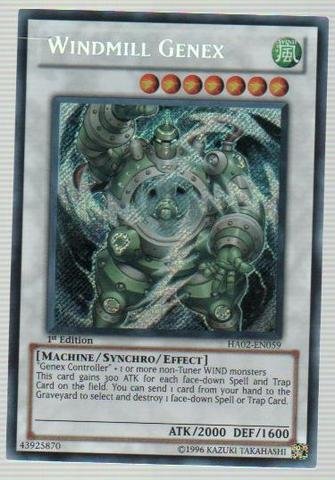 Yu-Gi-Oh! - Windmill Genex (HA02-EN059) - Hidden Arsenal 2 - 1st Edition - Secret Rare