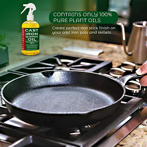 Cast Iron Oil Nonstick Conditioner for Seasoning Skillets,Griddles