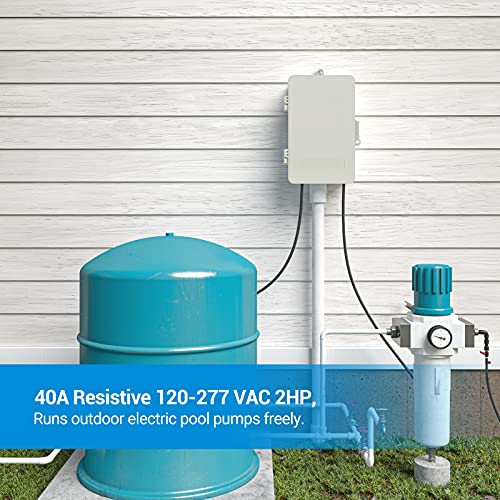 DEWENWILS Pool Pump Timer, Digital Timer Box, 2HP 40A 120277 VAC, 7