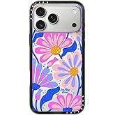CASETiFY Compact iPhone 17 Pro Max Case [Slim and Sleek/Compatible with Magsafe / 4 ft. 2X Military Grade Drop Protection] - Mystic Daisy - Clear Black