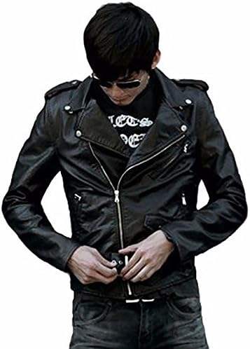 Amazon Japhot メンズ レザージャケット Pu ライダースジャケット 革ジャン バイク アウター ブラック 春 秋 冬 コート ジャケット 通販