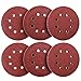Coceca 60pcs Orbit Sander Sandpaper 5 Inches Orbital Sanding Discs Each 10pcs of 60 80 120 180 240 320 Grits for Power Random Orbit Sanders