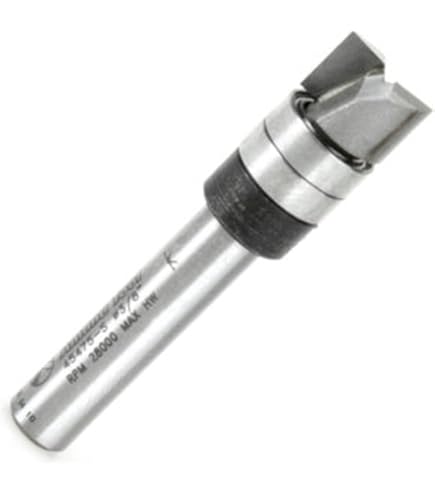 Amana Tool 48100 Carbide Tipped Router Bit – 1-1/8" Diameter, 2-Flute For Amerock Hinges & Specialty Routing