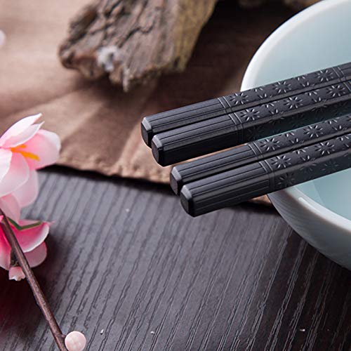 Goldage-Fiberglass-Dishwasher-safe-Chopsticks-Japanese-Minimalism-Floating-Flowers-5-Pairs