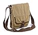 Gootium Cotton Canvas Cross Body Small Messenger Bag Shoulder Handbag, Khaki