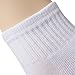 CelerSport Men's Ankle Athletic Cushion Arch Support Performance Sport Socks 6 Pack White