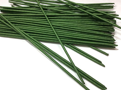 Stems Wire Large Long Big Length 18" X 5 mm Floral Wire Flower Stem Artificial Floral Stem Green Wire Stems Gauge#16 - Thumbnail 4