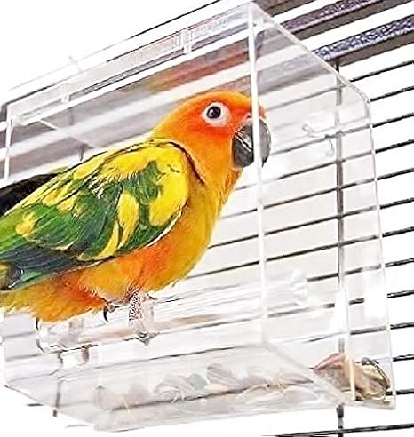 Look At Your Feathered Friends Up Close And Window bird-feeder with durable suction cups, feed and water tray, outdoor birdfeeders for wild birds, hummingbird, finch and cardinal Personal With The Krick View Window Tray Bird Feeder