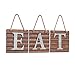 Eat Kitchen Wall Decor Sign,Metal Letters Plaque Country Rustic Farmhouse Pantry Art Decorations Theme Sets