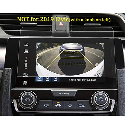 Only for 2016 2017 2018 Honda Civic,BUENNUS Tempered Glass Screen Protector for 10th Generation Honda Civic EX EX-L EX-T Touring Si Type R Hatchback 7-inch Ladder-Shaped GPS Cover Protective Film - Thumbnail 7