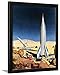 ArtEdge Mars Mission, 1950S Chesley Bonestell, Black Framed Wall Art Print, 24x18 in