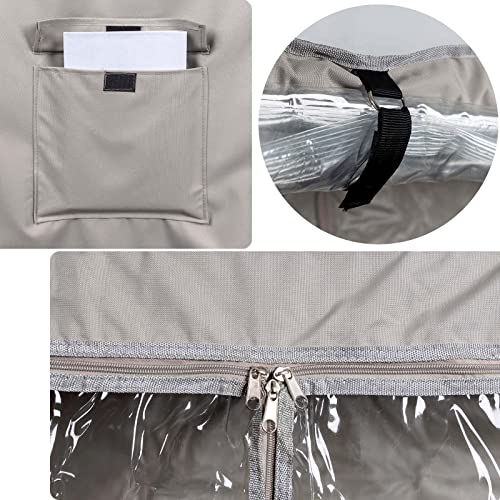 YLOVAN Storage Shelf Cover Wire Rack Shelving Dust Protective, Fits Racks 48" Lx19''Dx72''H One