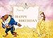 TJ 7x5ft Vinyl Beaty and The Beast Photography Backdrops Happy Birthday Party Decoration Banner Princess Party Supplies Photo Background Studio Props Booth
