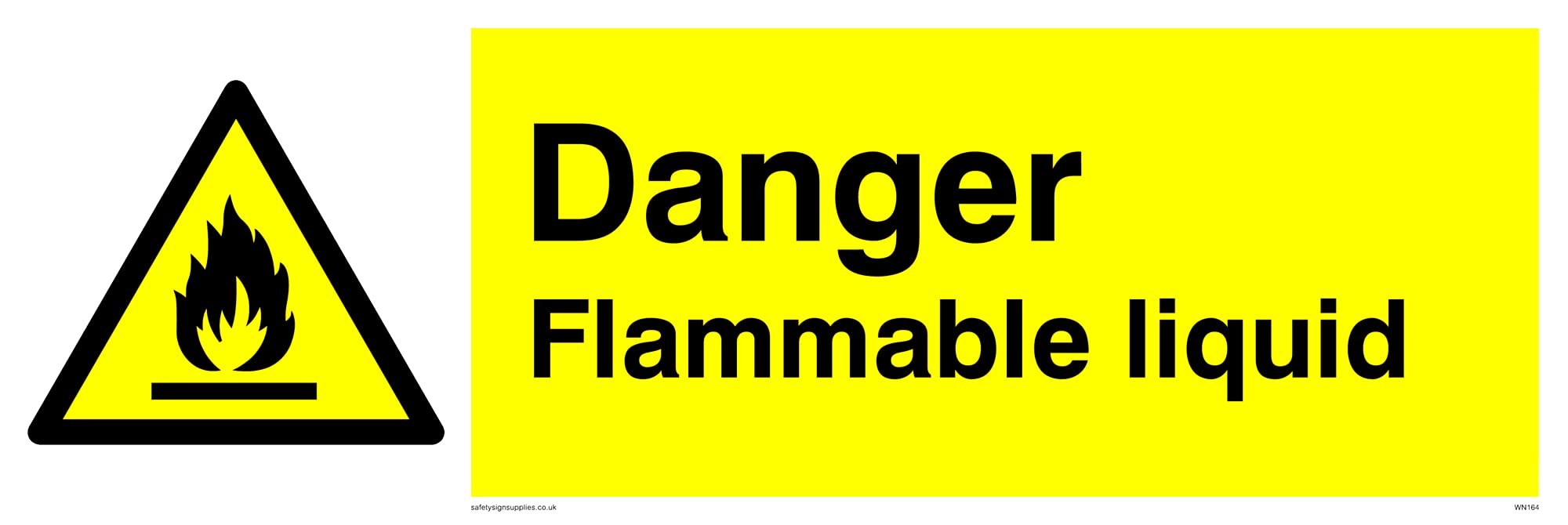 Flammable Liquid Sign - 300x100mm - L31