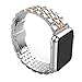 For Apple iWatch Band 42MM, Rosa Schleife Apple Watch Band Stainless Steel Strap Wristband with Metal Clasp Classic Buckle Wrist Watch Strap Bracelet for Apple Watch Sport & Edition (Not Fit 38mm)