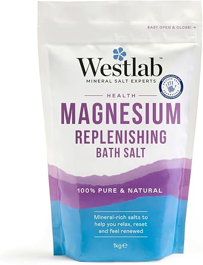 Westlab Magnesium Flakes 1kg Bath Salt for Muscle Support Relaxation