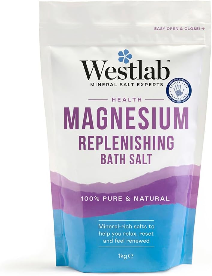 Westlab Magnesium Flakes 1kg Bath Salt for Muscle Support Relaxation