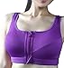 Alafen Women's High Impact Zip Front Closure Racerback Workout Yoga Sports Bra