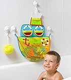 Ship Shape Bath Toy Organizer - Bath Toy Storage for Kids, Toddlers and Infants (Boys & Girls): Biggest Bath Toy Net for Baby Bath Toys by MotherStar