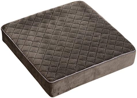 EONSHINE Non-Slip Indoor Outdoor Chair Pads Cushion, High Intensity Foam Filled for Home Office Dinning Chair, Square(16 by 16 inches) (Grey)