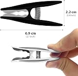 ARVO Soft Grip Clothes Pegs 20 Pack Black White Pastel Laundry Clip 6.9x2.2 cm view 3