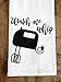 Handmade Funny Kitchen Towel - Kitchen Puns Funny Hand Towel for Baker, Watch Me Whip - 28x28 Inch Perfect for Chef Housewarming Christmas Mother’s Day Birthday Gift (Watch me Whip)