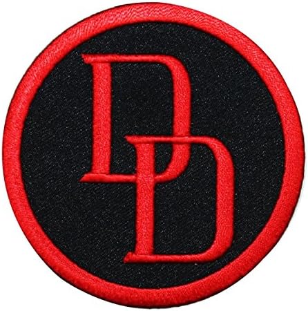 Daredevil Logo IronOn Patch Marvel Comics Superhero Apparel Accessory Applique