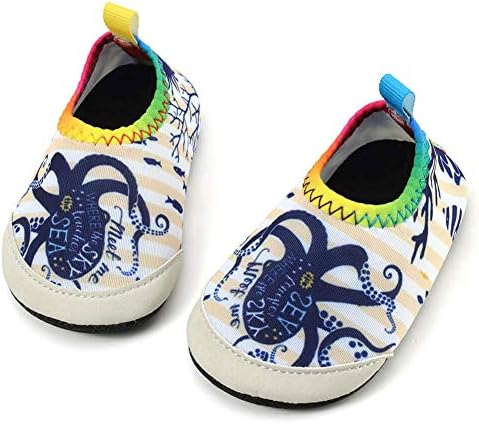 SCIEU Baby Beach Swim Water Shoes Boys Girl Toddler Barefoot Aqua Sock for Kids Pool Garden Seaside Sport