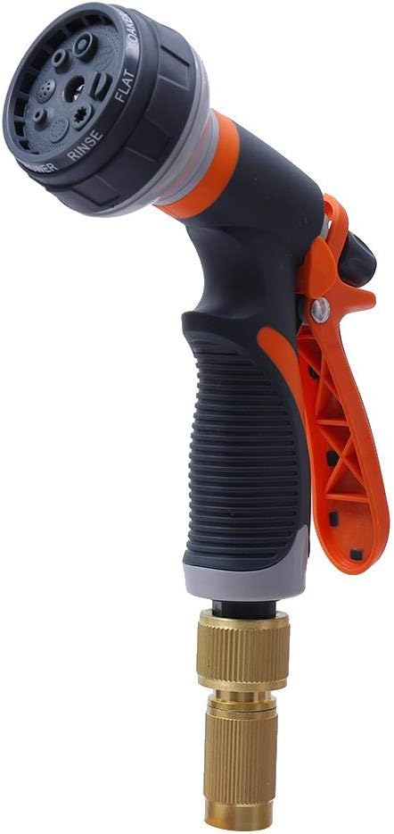 LINZI Expandable Garden Water Hose, 15M/50FT, Magic Hose, Double Latex Inner, No Kink, Brass Connectors, 8 Function Spray Gun - Image 4