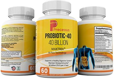 #1 Recommended Best Probiotics 40 Billion CFS for Digestion & Immune Support Organic Ultimate Flora Perfect Probiotics Supplement Lab Tested and Certified